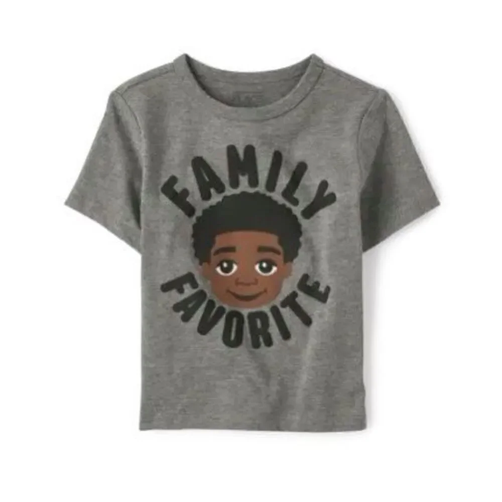 The Children’s Place Toddler Boy’s FAMILY FAVORITE Short Sleeve Graphic Tee 2T